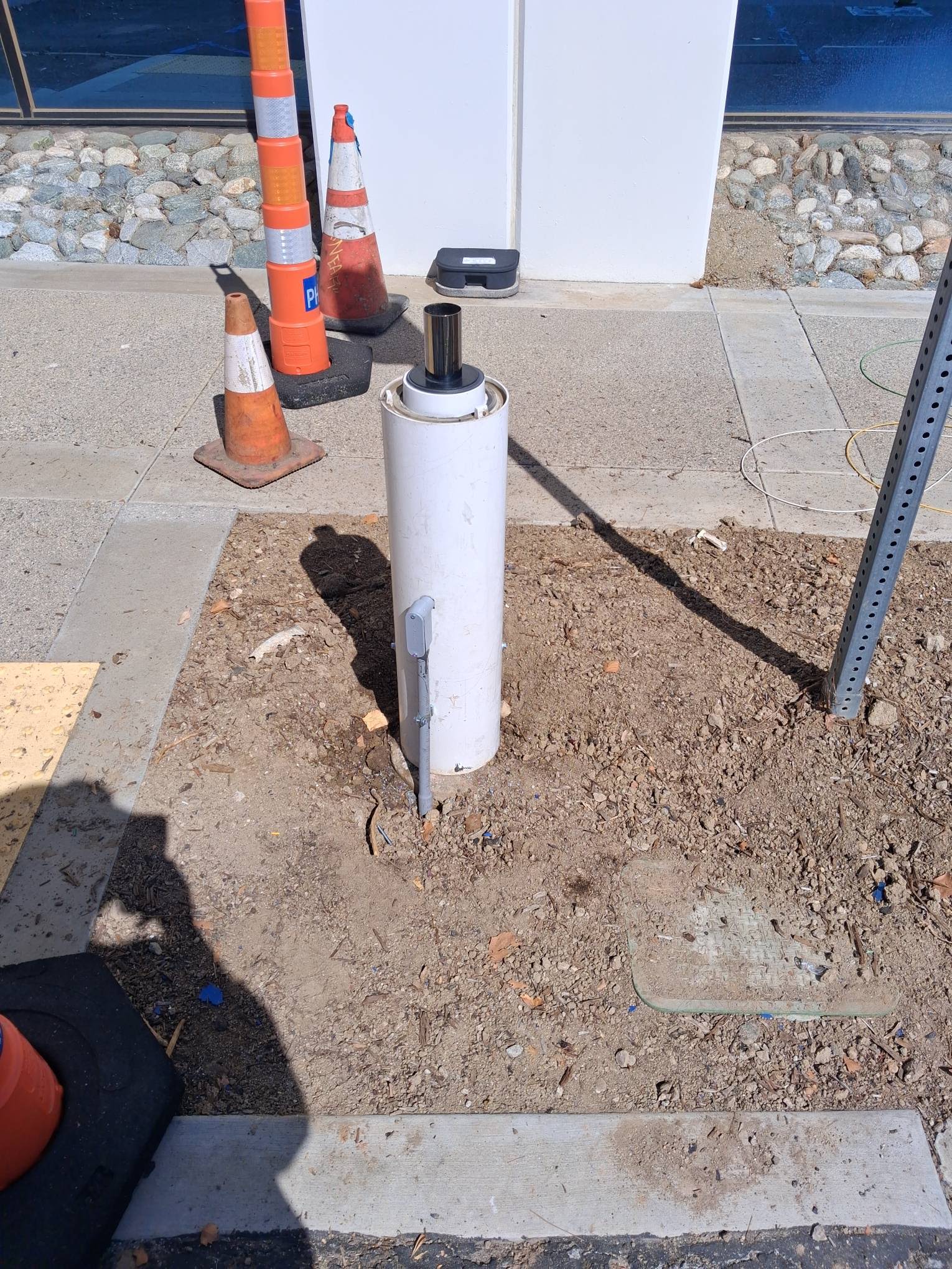Foundation sleeve and junction box installation